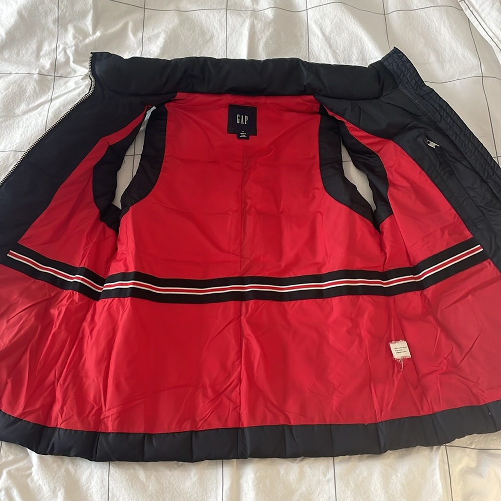 Gap Quilted Down Filled Puffer Vest with Zippered Fleece Lined Pockets sz S - Picture 3 of 6